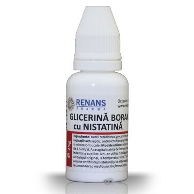 Glicerina boraxata cu nistatina, 25 g, Renans Pharma