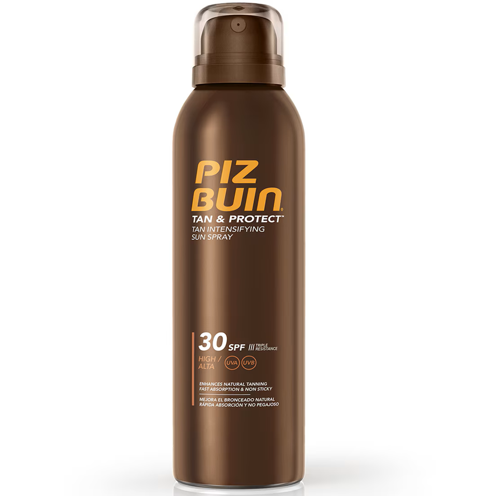 Lotiune spray pentru bronzare accelerata si protectie SPF30 a bronzului, 150 ML, Piz Buin
