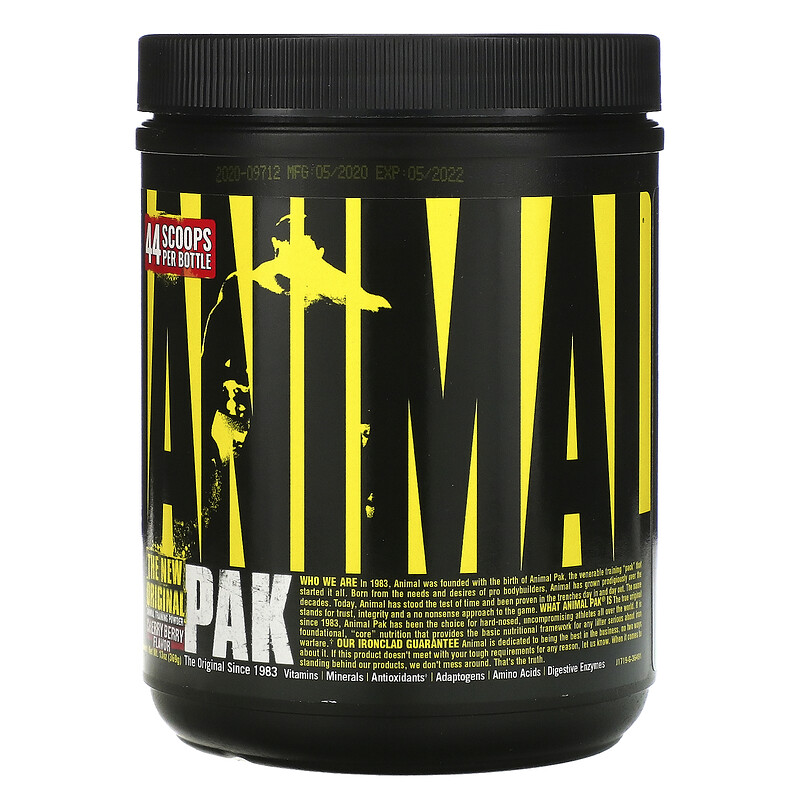 Pudra Animal Pak Cherry-Berry, 369 g, Universal Nutrition