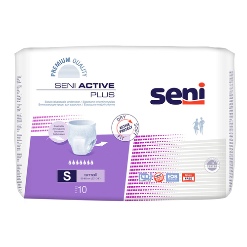 Scutece pentru adulti Active Plus, Small, 10 bucati, Seni