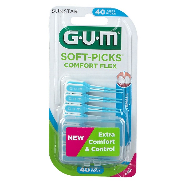 Perii interdentare Soft-Picks Comfort Flex Small, 40 bucati, Sunstar Gum