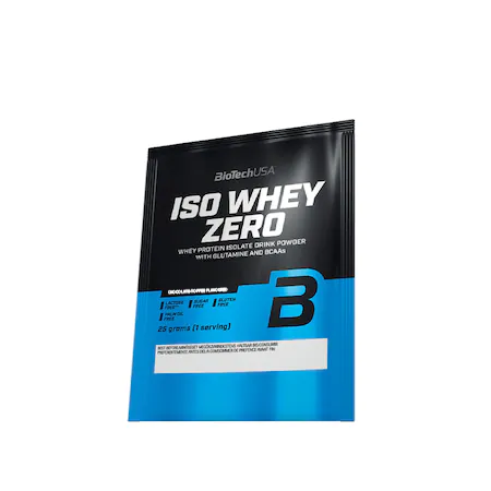 Pudra proteica monodoza Chocolate-Toffee Iso Whey Zero, 25 g, BioTech USA