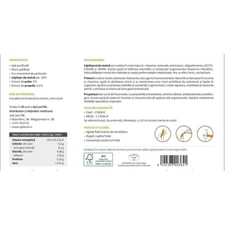 Tonic junior, 10 fiole, Apiland 700870