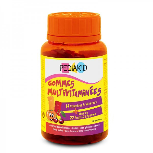 Ursuleti gumati cu vitamine si minerale, 60 ursuleti, Pediakid