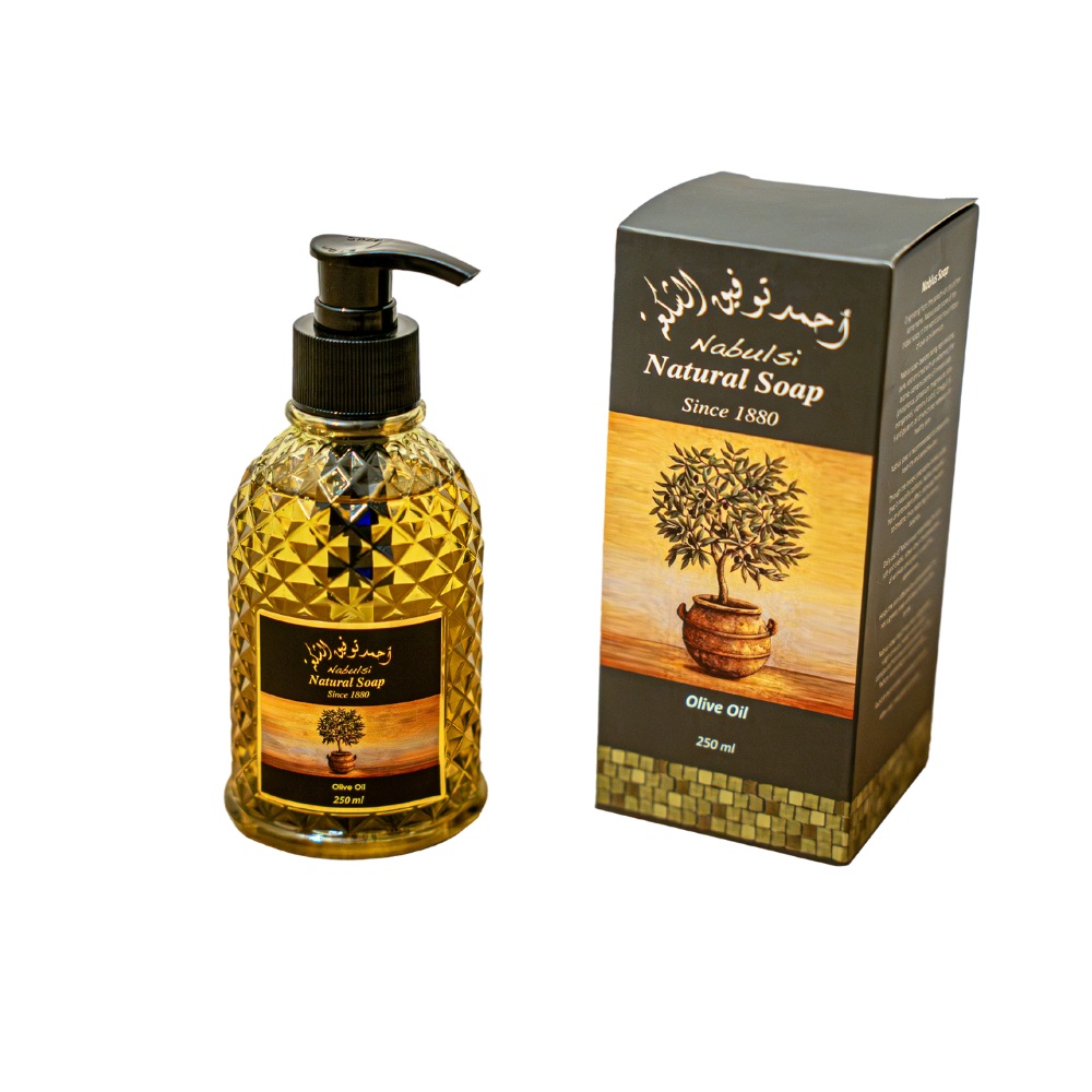 Sapun lichid cu ulei de masline pentru maini, 250 ml, Nabulsi