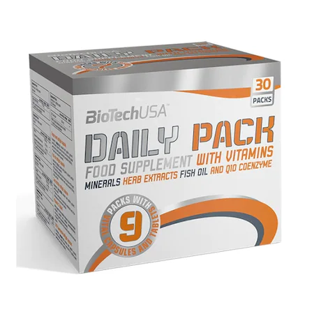 Vitamine si minerale Daily Pack , 30 pachete, Biotech USA