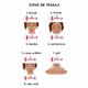 Rola de masaj facial din quartz alb, Meloni Care  527703