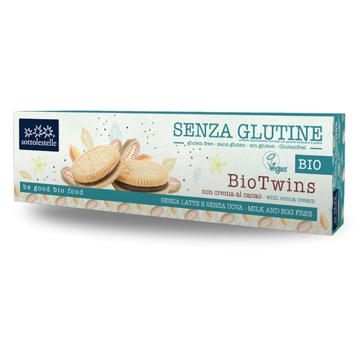 Biscuiti cu crema de caco eco, 125 g, Sottolestelle