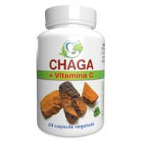 Chaga + Vitamina C, 60 capsule vegetale, Justin Pharma