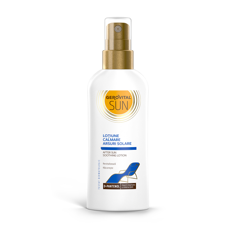 Lotiune calmare arsuri solare Sun, 150 ml, Gerovital