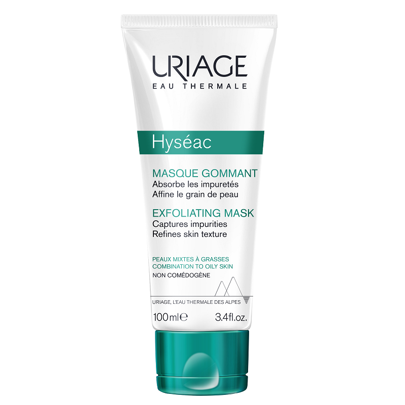 Masca gomanta pentru piele grasa Hyseac, 100 ml, Uriage