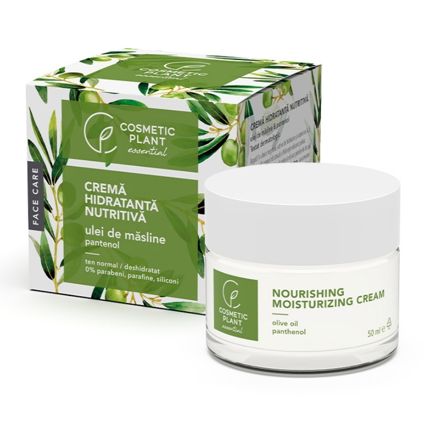 Crema hidratanta nutritiva cu ulei de masline si pantenol Essential, 50 ml, Cosmetic Plant