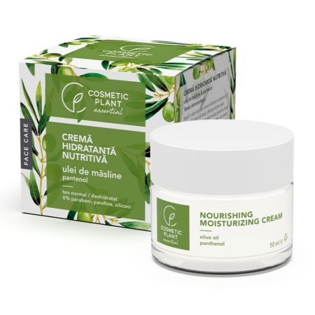 Crema hidratanta nutritiva cu ulei de masline si pantenol Essential, 50 ml, Cosmetic Plant
