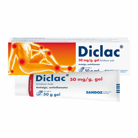 Diclac gel, 50 mg/g, 50 g, Sandoz 606394