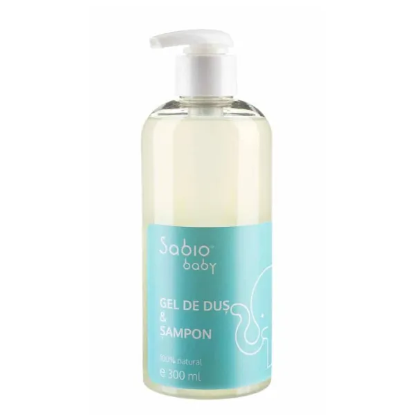 Gel de dus si sampon, Baby, 300 ml, Sabio