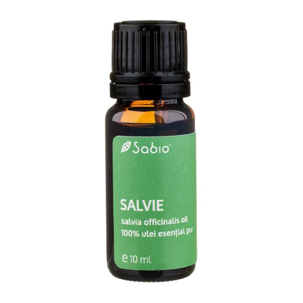 Ulei 100% pur esential Salvie, 10 ml, Sabio