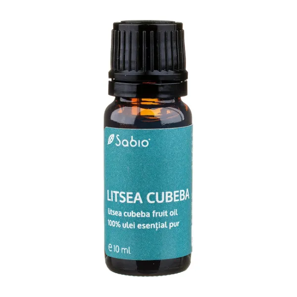 Ulei 100% pur esential Litsea Cubeba, 10 ml, Sabio