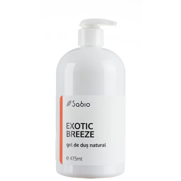 Gel de dus natural Exotic Breeze, 475 ml, Sabio 