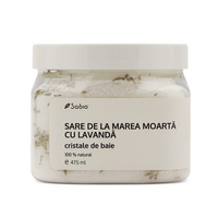 Sare de la Marea Moarta cu lavanda cristale de baie, 475 ml, Sabio