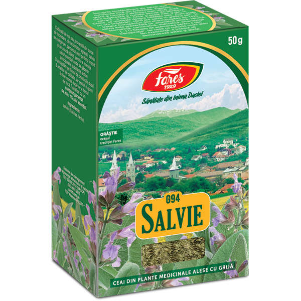 Ceai de Salvie frunze G 94, 50 g, Fares