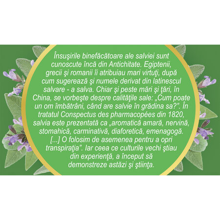 Ceai de Salvie frunze G 94, 50 g, Fares 618210