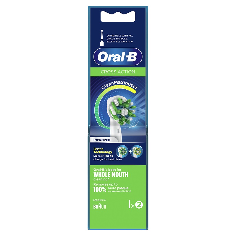 Rezerve pentru periuta de dinti electrica Cross Action, 2 bucati, Oral-B