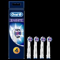 Rezerve periuta de dinti electrica 3D White, 4 bucati, Oral-B