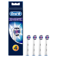 Rezerve periuta de dinti electrica 3D White, 4 bucati, Oral-B