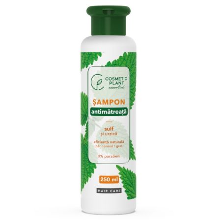Sampon antimatreata cu sulf si urzica Essential, 250 ml, Cosmetic Plant