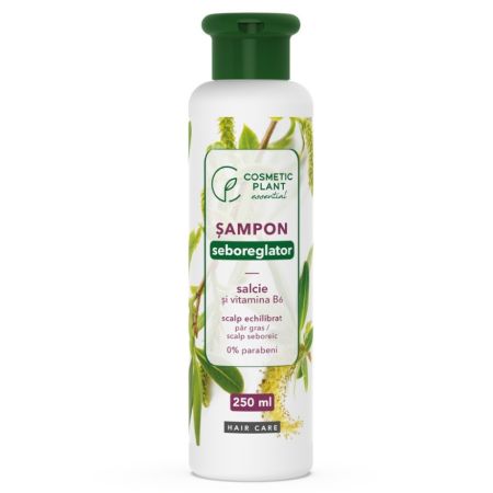 Sampon seboreglator cu salcie si complex de vitamine B Essential, 250 ml, Cosmetic Plant