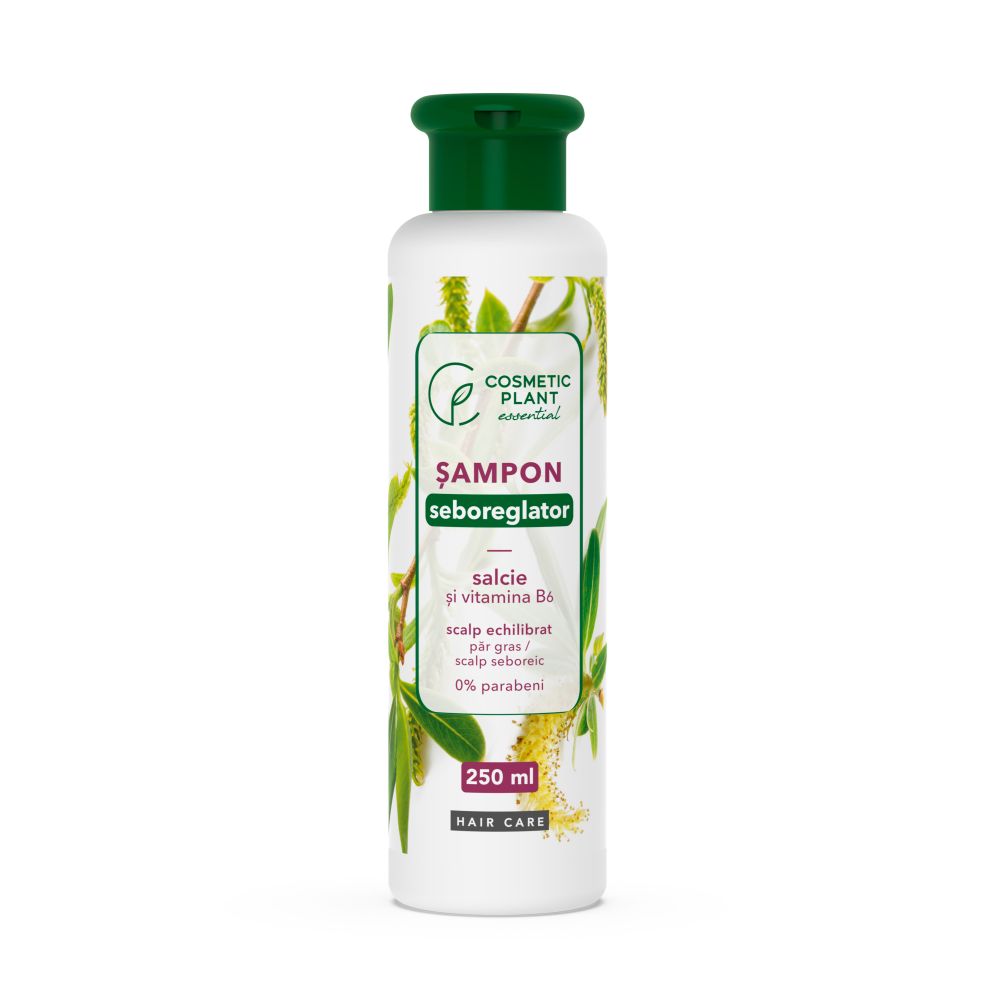 Sampon seboreglator cu salcie si complex de vitamine B, 250 ml, Cosmetic Plant