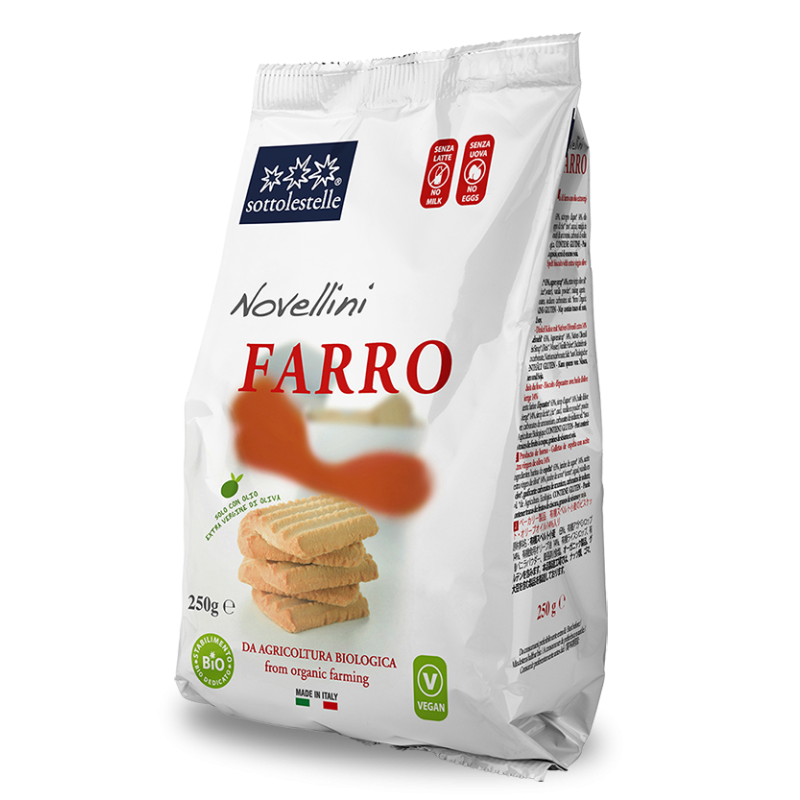 Biscuiti vegani din faina Spelta Novellini eco, 250 g, Sottolestelle