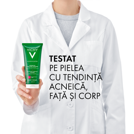 Gel de curatare purifiant pentru ten gras cu tendinta acneica Normaderm, 200 ml, Vichy 599699