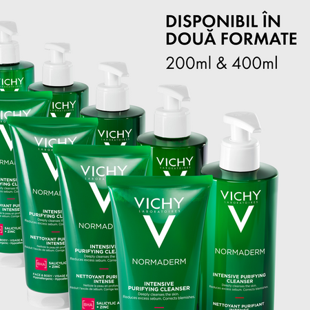 Gel de curatare purifiant pentru ten gras cu tendinta acneica Normaderm, 200 ml, Vichy 599695
