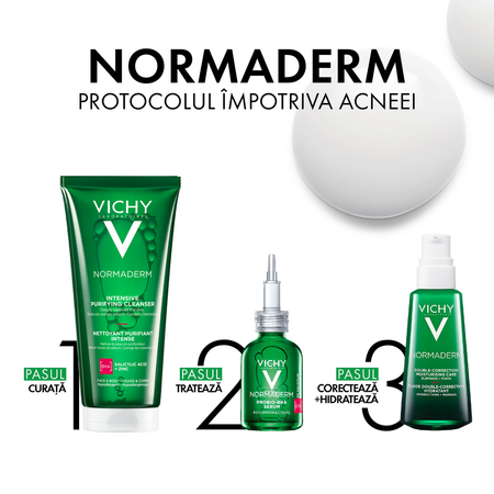 Gel de curatare purifiant pentru ten gras cu tendinta acneica Normaderm, 200 ml, Vichy 599697