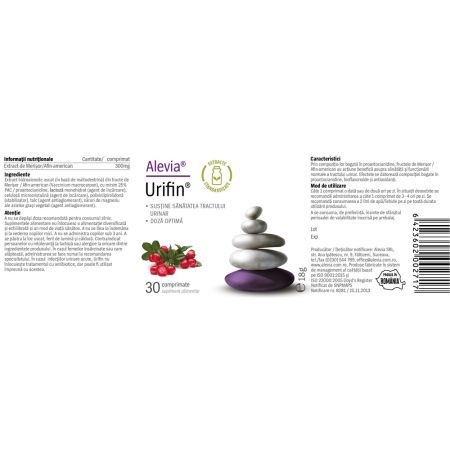 Urifin, 30 comprimate, Alevia 701060