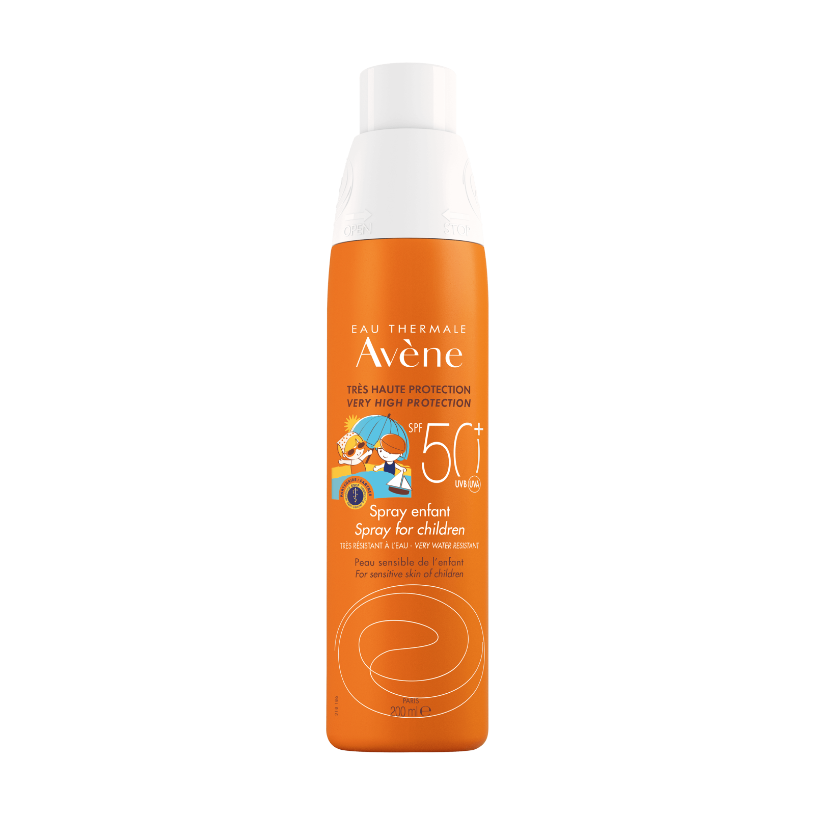 Spray protectie solara pentru copii cu SPF50+, 200 ml, Avene