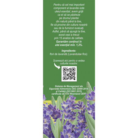 Ceai Lavanda flori N 151, 50 g, Fares 618063