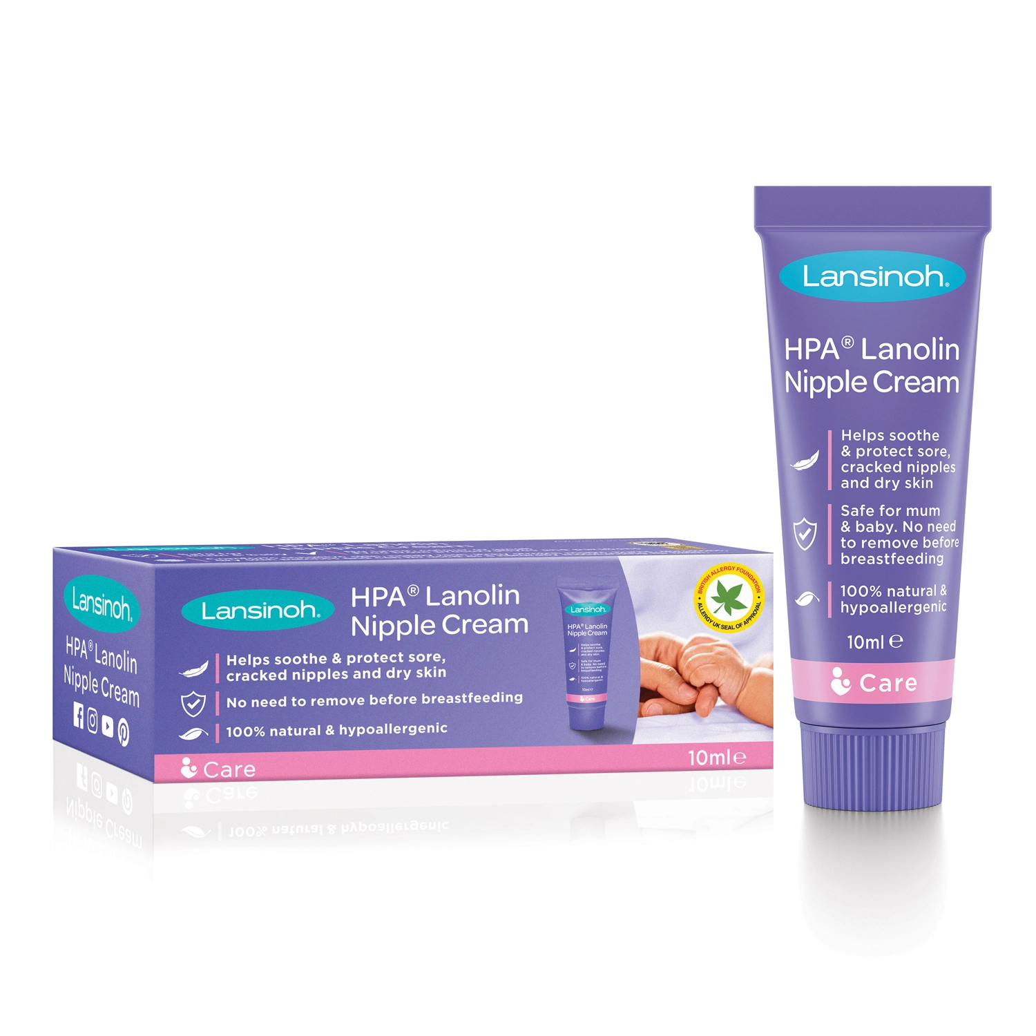 Crema Lanolin HPA, 10 ml, Lansinoh