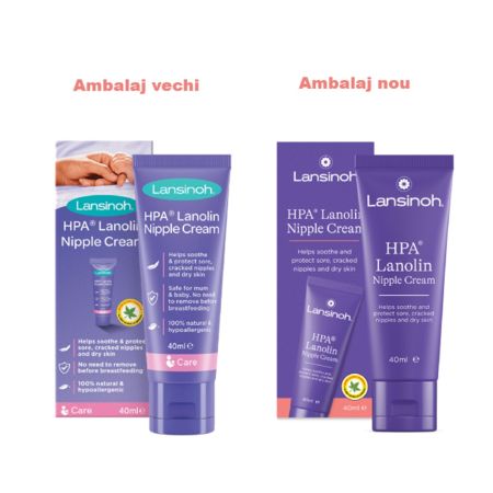 Crema pentru mameloane Lanolin HPA, 40 ml, Lansinoh 660681