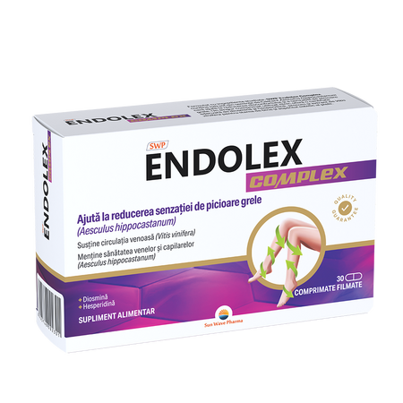 Endolex Complex, 30 comprimate filmate, Sun Wave Pharma