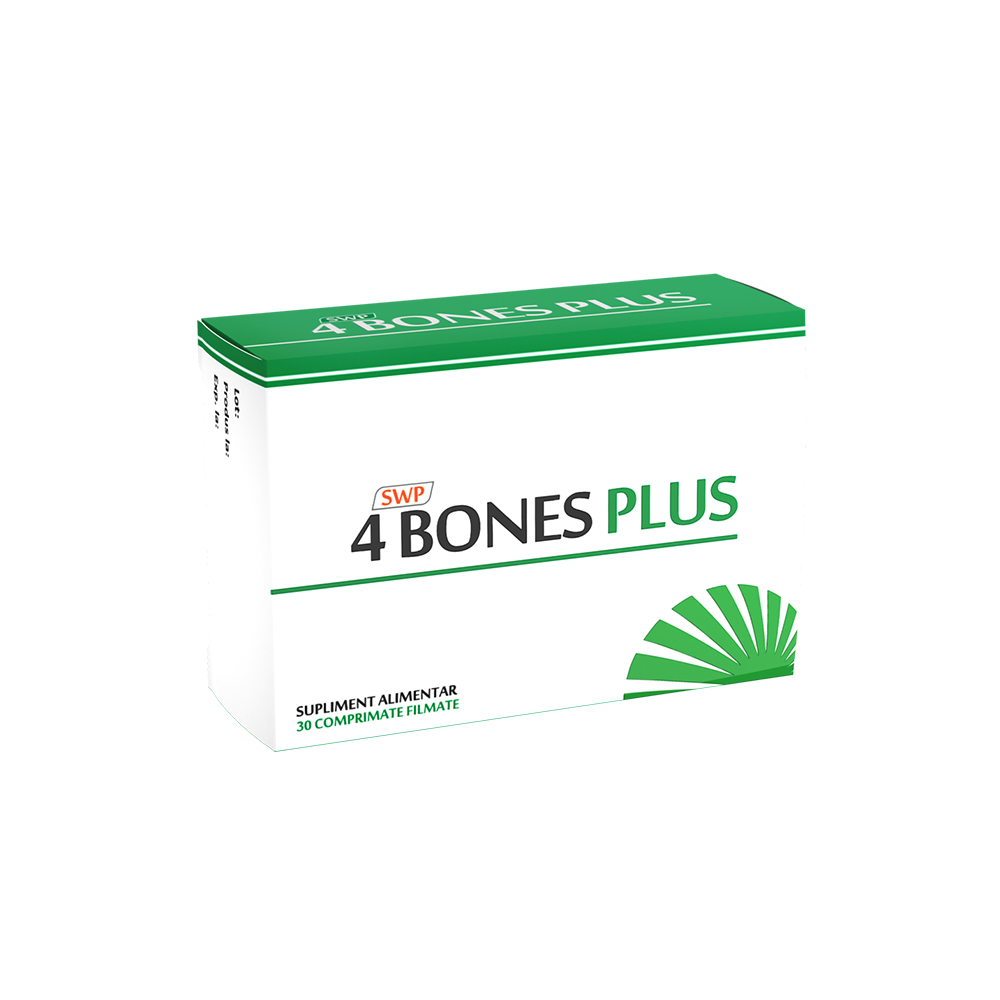 4 Bones Plus, 30 comprimate, Sun Wave Pharma