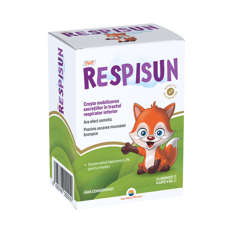 Respisun solutie salina hipertonica 3%, 24 doze, Sun Wave Pharma