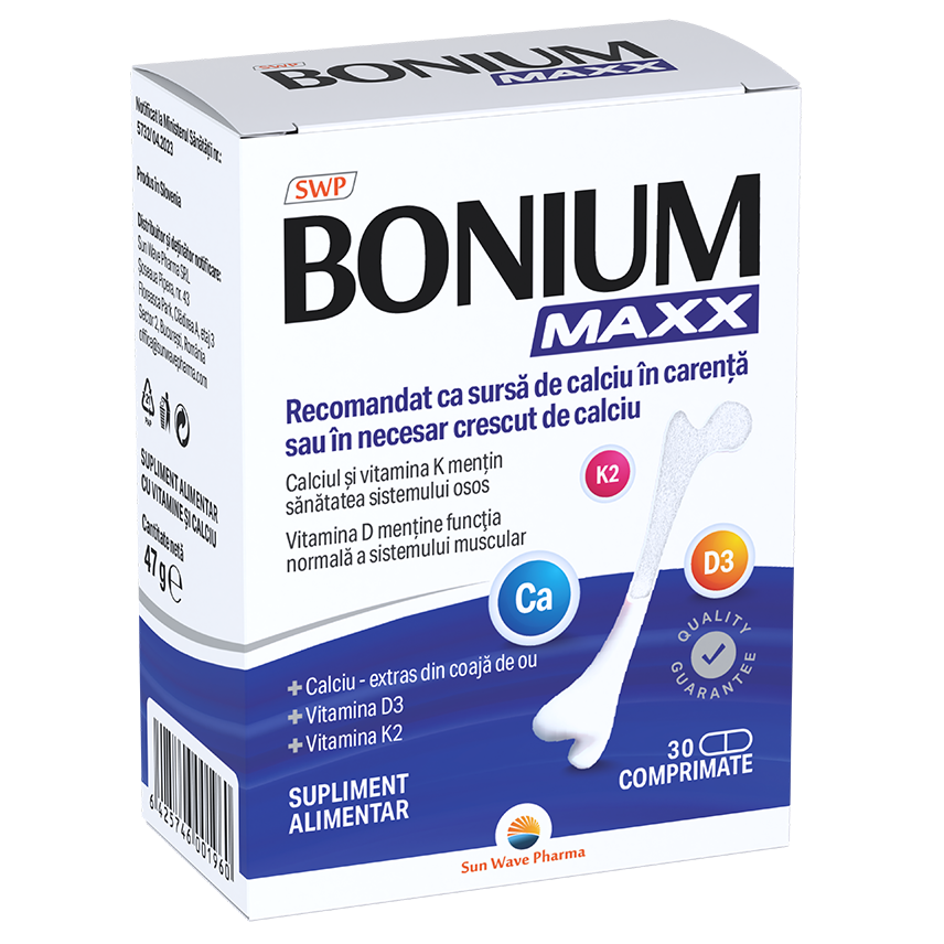 Bonium Maxx, 30 comprimate, Sun Wave Pharma
