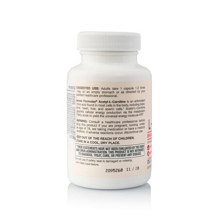 Acetyl L-Carnitine Jarrow Formulas, 500 mg, 60 capsule, Secom 723509