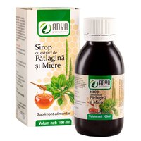 Sirop cu extract de patlagina si miere, 100 ml, Adya Green Pharma
