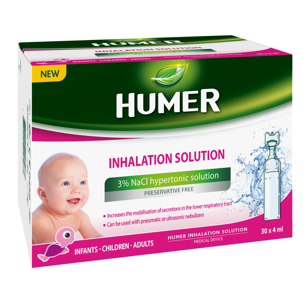 Solutie hipertonica inhalator 3%, 30 monodoze, Humer