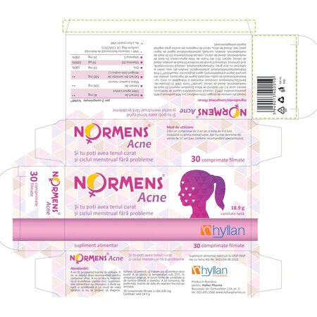 Normens Acne, 30 comprimate filmate, Hyllan 702485