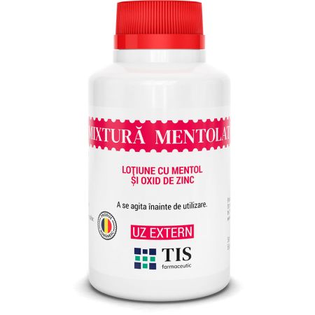 Mixtura mentolata cu mentol si oxid de zinc, 100 ml, Tis Farmaceutic