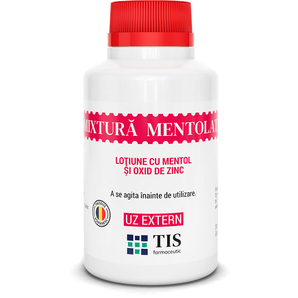 Mixtura mentolata cu mentol si oxid de zinc, 100 ml, Tis Farmaceutic